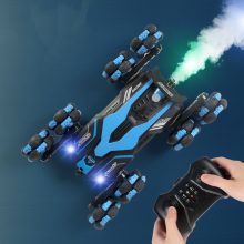 Nyolckerekű Terepjárgány Füstölő, Távirányítós Kaszkadőrautó