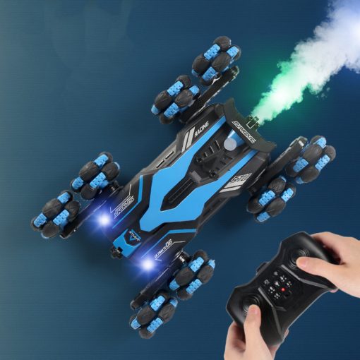 Nyolckerekű Terepjárgány Füstölő, Távirányítós Kaszkadőrautó