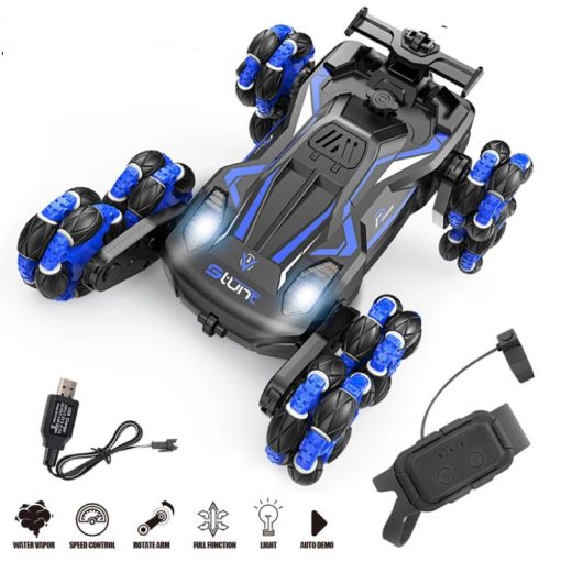 Nyolckerekű Terepjárgány Füstölő, Távirányítós Kaszkadőrautó