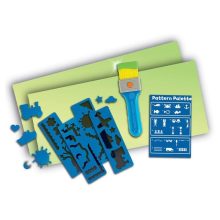  Festő Ecset Sablonokkal És Mintákkal