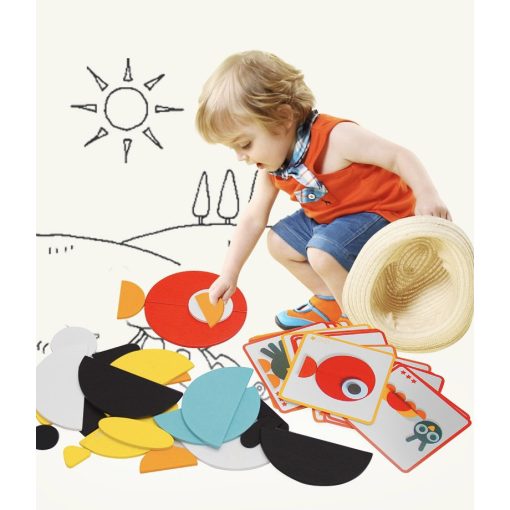  Montessori Logikai Képkirakó Játék Állatok
