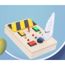 Fa Foglalat Tábla Oktatási Led - Es Kapcsolgatós Játék Finommotorikus Edzés