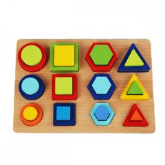   Nagy Méretű Alaktudatos Párosított Geometriai Felezőlapok Forma Puzzle