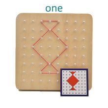 Fa Geotábla Kreatív Oktatasi Játék  18*18cm