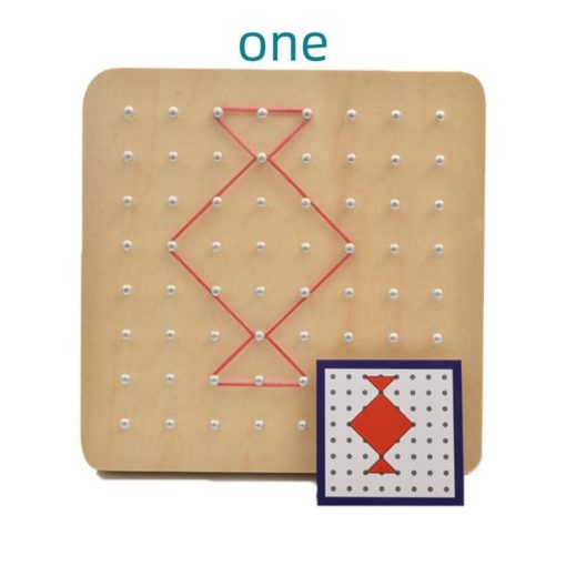 Fa Geotábla Kreatív Oktatasi Játék  18*18cm