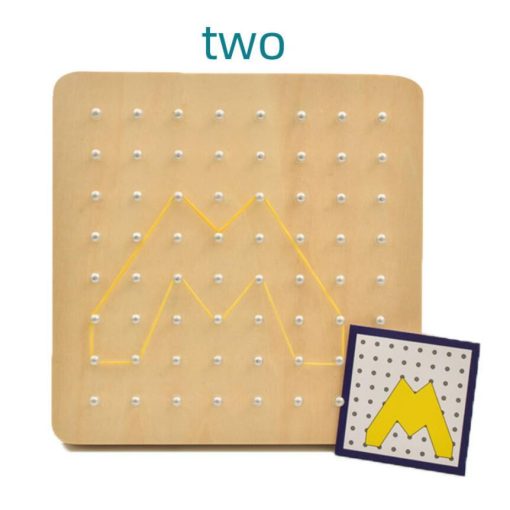 Fa Geotábla Kreatív Oktatasi Játék  18*18cm