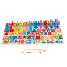 Fish&count Montessori Oktató Fa Matematikai Játék- Járművek A Díszítő Sorban