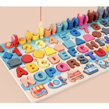 Fish&count Montessori Oktató Fa Matematikai Játék- Járművek A Díszítő Sorban