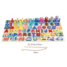 Fish&count Montessori Oktató Fa Matematikai Játék- Járművek A Díszítő Sorban