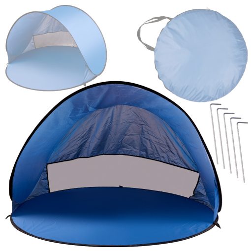 Nagy, önszerelő automata strandsátor a strandkerti paravánhoz XL 146x146cm + huzat