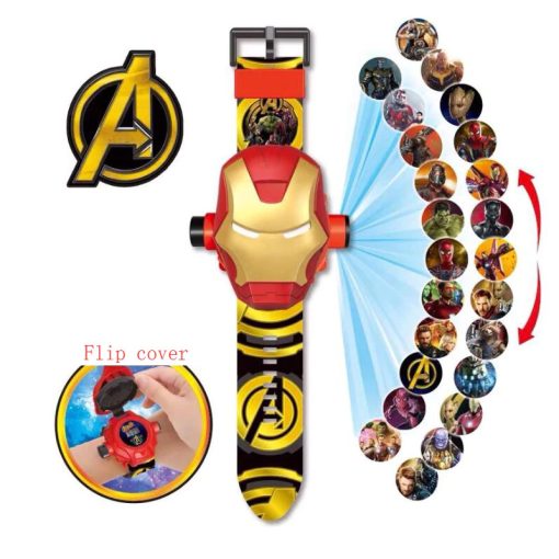 3d Gyerek Projektoros Karóra 20 Motívummal Pókember