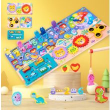 Többfunkciós Fish&count Montessori Oktató Fa Matematikai Játék