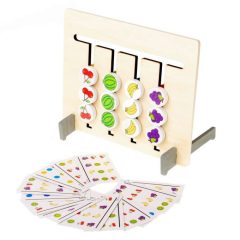   A Montessori Gyümölcsök Színéhez Illő Fa Oktatójáték