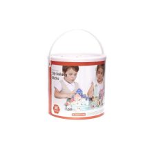 Fa Kockák - Város Építőkockák 135db