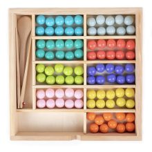 3 Az 1 Montessori Játékok Szivárvány Színű Gyöngyök Oktató Játék Clip Beads