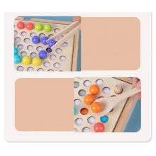 3 Az 1 Montessori Játékok Szivárvány Színű Gyöngyök Oktató Játék Clip Beads