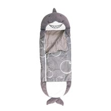  Plüssállat És Hálózsák Gyerekeknek - Cápa  – Hálózsákká Alakítható 128x48