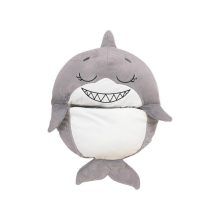  Plüssállat És Hálózsák Gyerekeknek - Cápa  – Hálózsákká Alakítható 128x48