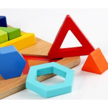 Nagy Méretű Alaktudatos Párosított Geometriai Felezőlapok Forma Puzzle 2