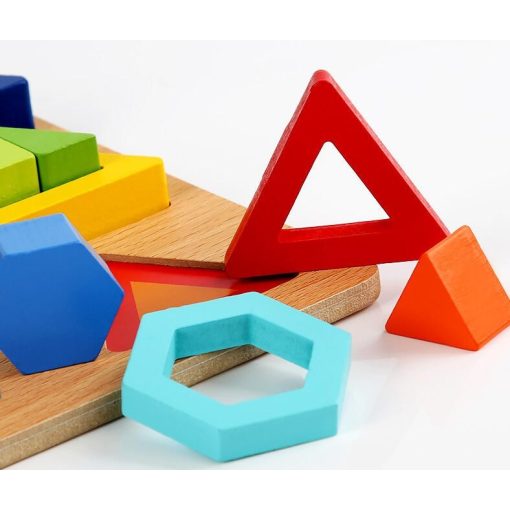 Nagy Méretű Alaktudatos Párosított Geometriai Felezőlapok Forma Puzzle 2