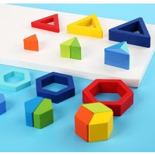 Nagy Méretű Alaktudatos Párosított Geometriai Felezőlapok Forma Puzzle 2