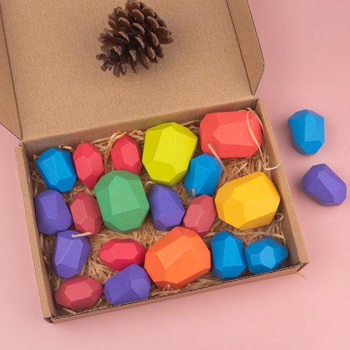 Egyensúlyozó Építő Kövek 20db