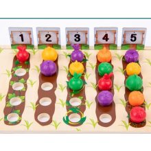 Gyümölcs- És Zöldségkert, Színforma Besorolás,színbesorolás Kupa Játékok Montessori Zöldségek Gyümölcsök Számlálás Forma Egyező Tanyasi Óvodai Játék
