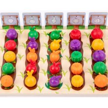 Gyümölcs- És Zöldségkert, Színforma Besorolás,színbesorolás Kupa Játékok Montessori Zöldségek Gyümölcsök Számlálás Forma Egyező Tanyasi Óvodai Játék