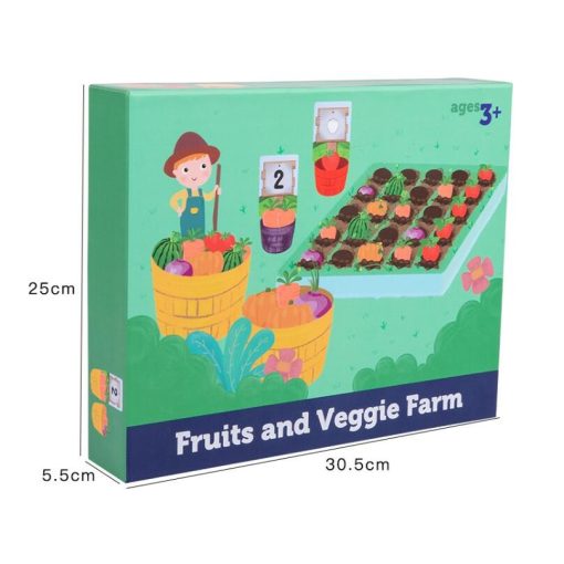 Gyümölcs- És Zöldségkert, Színforma Besorolás,színbesorolás Kupa Játékok Montessori Zöldségek Gyümölcsök Számlálás Forma Egyező Tanyasi Óvodai Játék