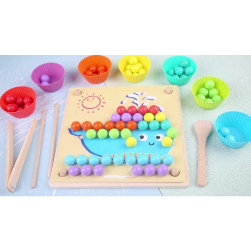 Montessori Készségfejlesztő Clip Beads Gyöngyös Játék