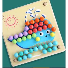 Montessori Készségfejlesztő Clip Beads Gyöngyös Játék