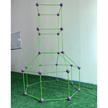 Prémium Minőségű Várépítő Készlet Gyerekeknek 120 Darabos Lila Zöld