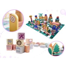 Fa Kockák -város Építőkockák 160db