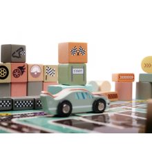 Fa Kockák -város Építőkockák 160db