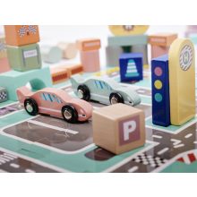 Fa Kockák -város Építőkockák 160db