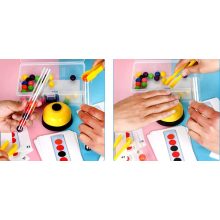 Oktatási Puzzle Színes Montessori Golyókból Csengővel