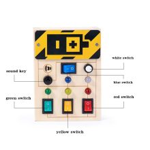 Fa Foglalat Tábla Oktatási Led - Es Kapcsolgatós Játék Finommotorikus Edzés