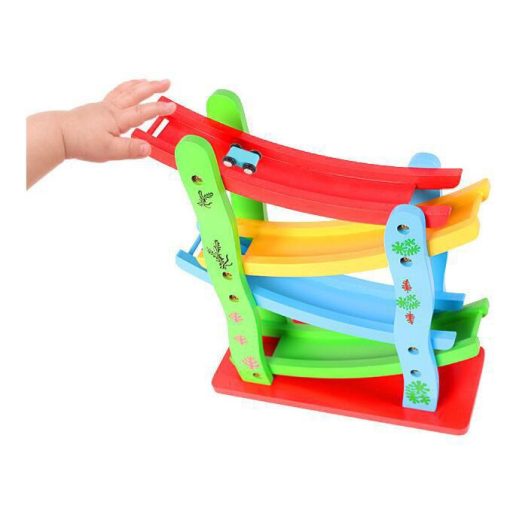 Oktatási Fa Csúszdapálya Autókkal Autópálya