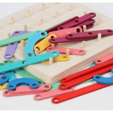 Montessori Geotábla Puzzle Fejlesztő Játék