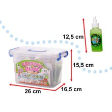 3D kristály ragasztó kreatív készlet vödörben, 26 db.
