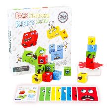 Emoji Kocka Készségfejlesztő Emojis Kirakó, Logikai Fejlesztőjáték Emoji Kocka