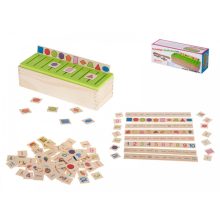 Párosító És Válogató Játék, 88 Fa Darabbal Sorter