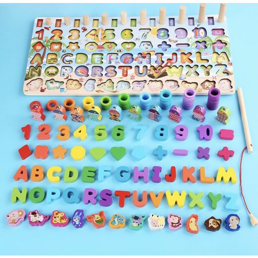 Fish&count Oktató Oktatas Játék Montessori Fa Matematikai Játék A Számok Bűvöletében
