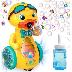   Zenélő, Mozgó, Világító Játékkacsa / Fényes Gőzt Fúj