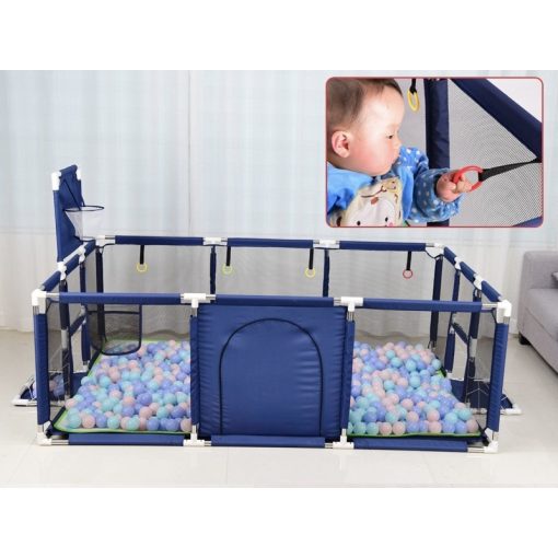Baba Biztonsági Játszókerítés / Járóka Gyerekeknek Brutt 180X120 kék