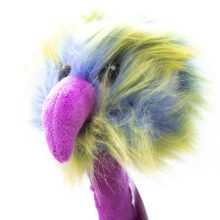 Zenélő, Táncoló Strucc Szivárvány Színű Séróval