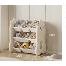 Műanyag játéktároló polc 67x36x66cm