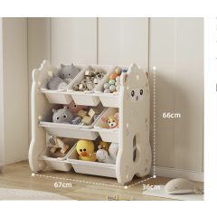 Műanyag játéktároló polc 67x36x66cm