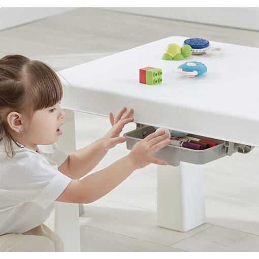 Gyermek asztal+ 2 szék Kék-fehér