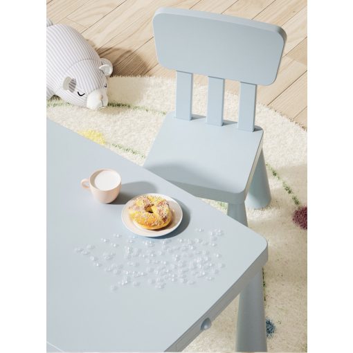 Gyermek asztal+ 2 szék rózsaszín-fehér